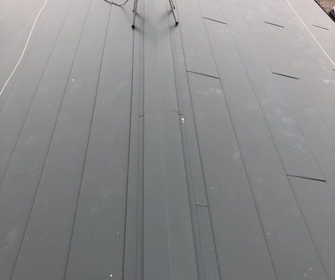 屋根葺き替え工事　瓦屋根から金属屋根へ　雨漏り修理　千葉県袖ケ浦市