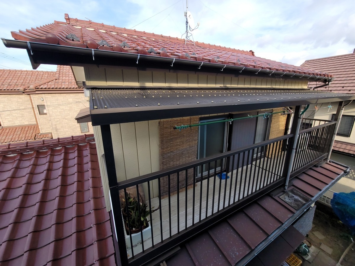 市原市I様邸　波板交換　ポリカーボネート　2階ベランダの波板交換工事をしてきました！