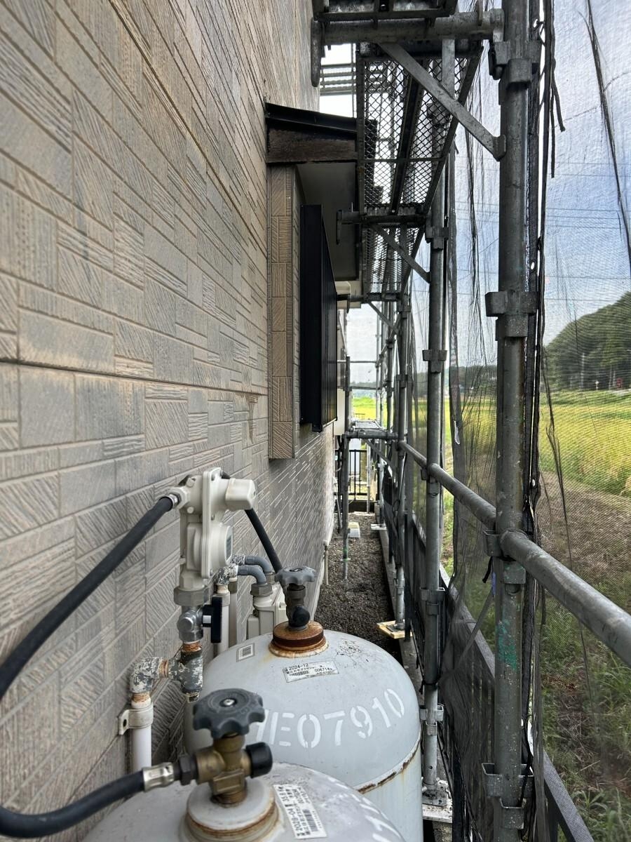 千葉県君津市T様邸_足場設置の様子