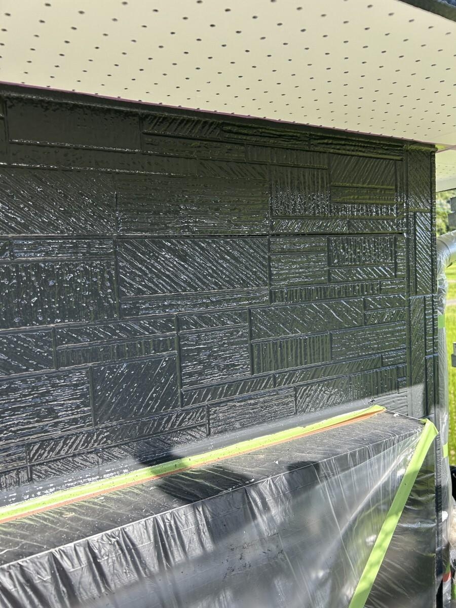 千葉県君津市T様邸_外壁中塗り