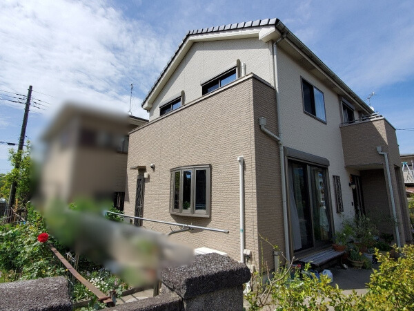 袖ヶ浦Y様塗装前左から撮影