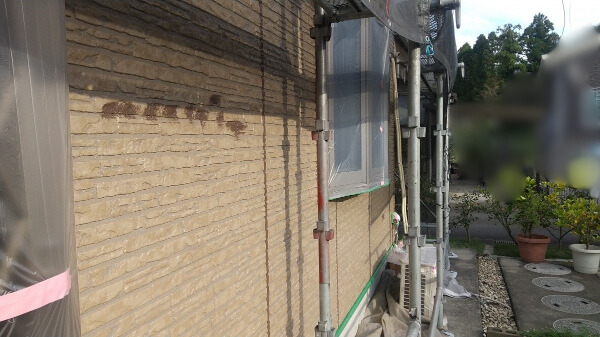 Y様邸塗装前各所養生１枚目