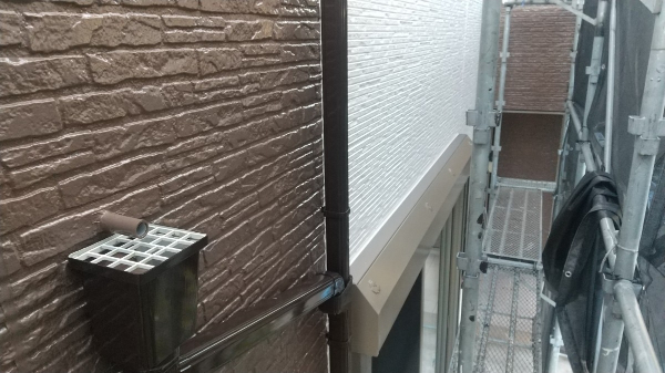 縦樋塗装完了付帯部
