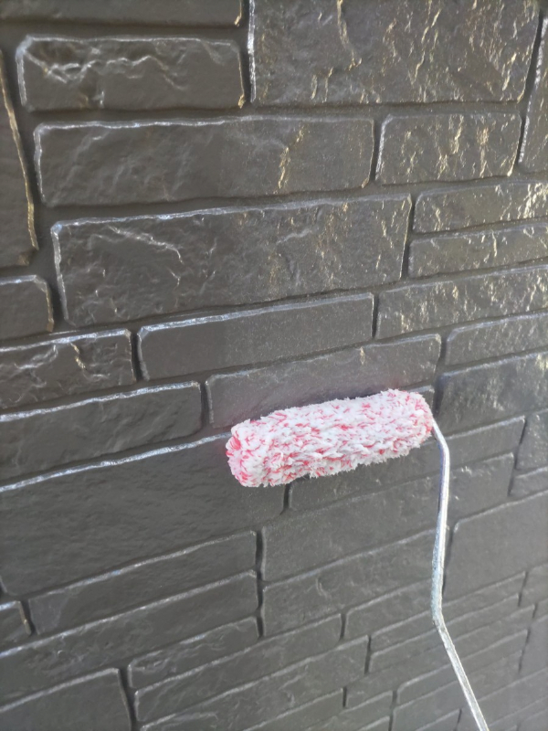 屋根カバー・外壁塗装_上塗り（ウルトラSi＋ウルトラTOP）