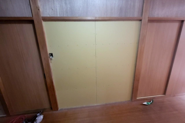 袖ヶ浦市・U様｜フロア・クロス③_下地調整確認